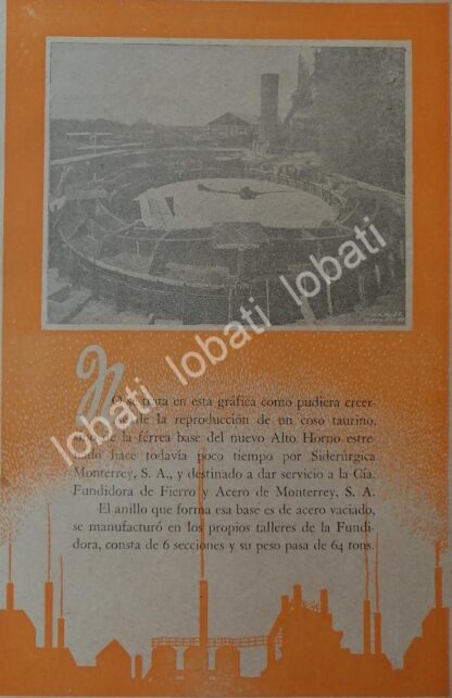CARTEL ANTIGUO ORIGINAL DE 15 AFICHES DE LA FUNDIDORA MONTERREY 1940 & 1945. - Image 6