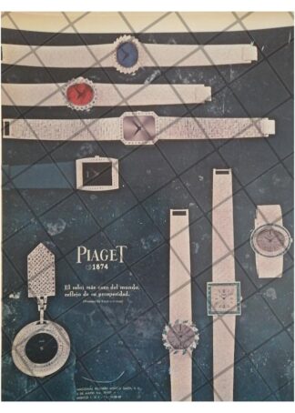CARTEL PUBLICITARIO RETRO. RELOJES PIAGET 1966 /5