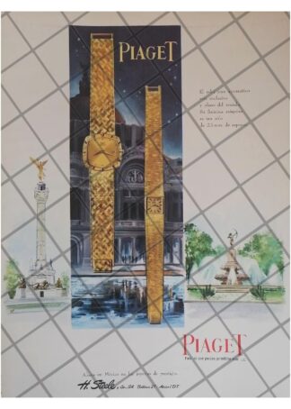CARTEL PUBLICITARIO RETRO. RELOJES PIAGET 1968 /16