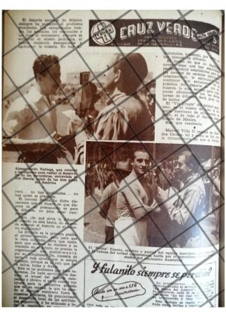 AFICHE RETRO EL TITI GARCIA Y OTROS CLUB AMERICA 1941