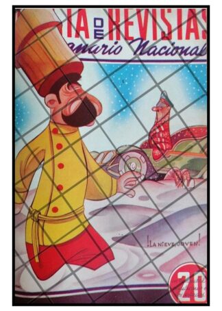 CARICATURA ANTIGUA. STALIN SE BURLA DE HITLER 1941