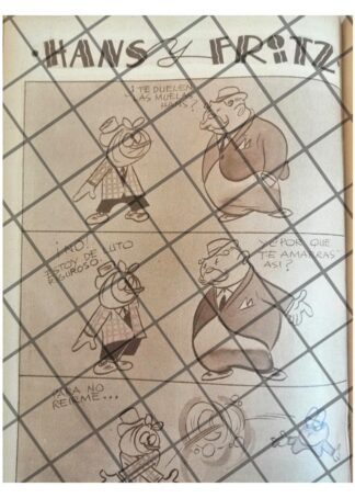 TIRA COMICA ANTIGUA 1942 HANS Y FRITZ /ANGEL ZAMARRIPA 12