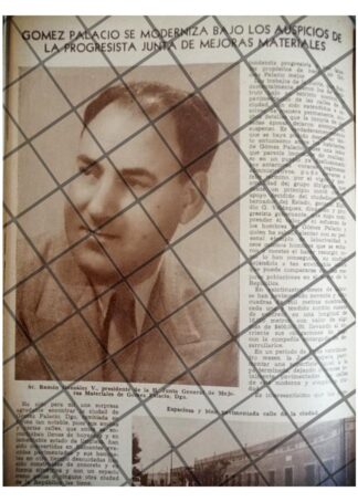 AFICHE RETRO RAMON GONZALEZ V. 1942 DURANGO.
