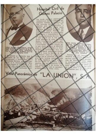 AFICHE RETRO CIA JABONERA LA UNION 1942 TORREON