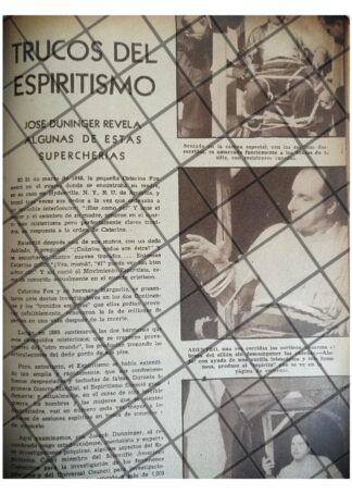 AFICHE RETRO JOSEPH DUNNINGER Y LOS CHARLATANES 1942