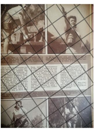 AFICHE RETRO LA ATLETA MARIA ESTHER REYES 1942