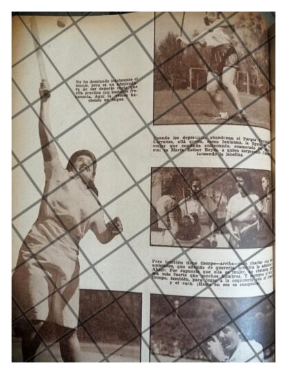 AFICHE RETRO LA ATLETA MARIA ESTHER REYES 1942 - Image 3