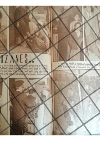 AFICHE RETRO 1942 LOS TARZANES DE BARRIO D.F