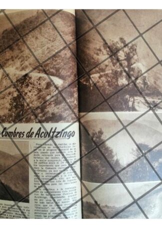 AFICHE ANTIGUO. CUMBRES DE ACULTZINGO. VER 1941
