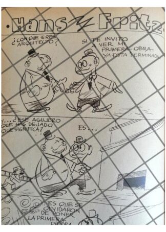 RARA TIRA COMICA ANTIGUA 1941 HANS Y FRITZ /ANGEL ZAMARRIPA 8