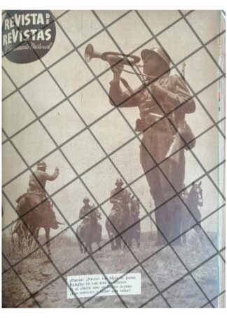 AFICHE ANTIGUO SOLDADOS MEXICANOS Y CLARIN 1941