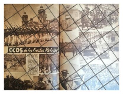 AFICHE ANTIGUO AVILA CAMACHO Y DESFILES PATRIOS 1941 - Image 2