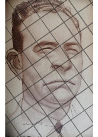 CARICATURA RETRO OCTAVIO VEJAR VAZQUEZ 1941 /FREYRE