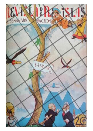 CARICATURA RETRO HITLER, STALIN, ROOSVELT Y CHURCHILL 1941