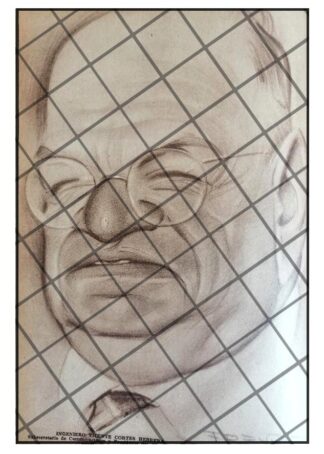 CARICATURA RETRO VICENTE CORTES HERRERA 1941 /FREYRE