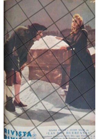PORTADA RETRO PELICULA LAS DOS HUERFANAS 1944
