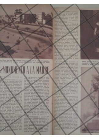 AFICHE RETRO PROYECTO DEL MONUMENTO A LA MADRE 1944