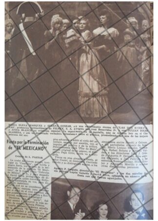 AFICHE RETRO TERMINAN PELLICULA "EL MEXICANO" 1944