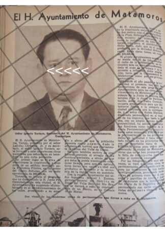 AFICHE RETRO IGNACIO TORTEYA 1944 MATAMOROS