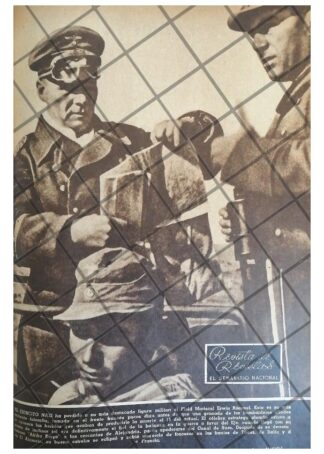 AFICHE RETRO ANUNCIAN FALSA MUERTE ERWIN ROMMEL
