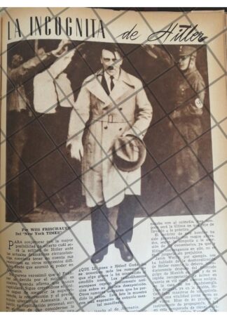 AFICHES RETRO ESPECULAN LOCURA DE HITLER 1944