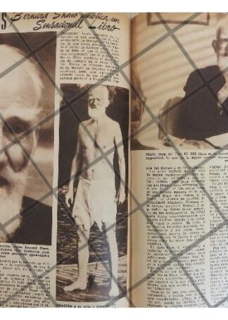 AFICHES RETRO BERNARD SHAW A SUS 88 AÑOS 1944