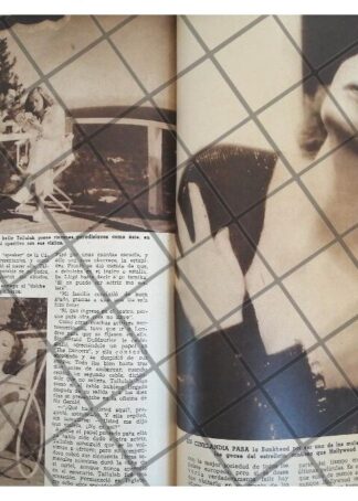 AFICHES RETRO LA ACTRIZ TALLULA BANKHEAD 1944