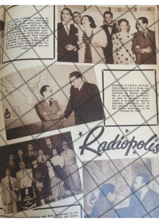 AFICHES RETRO EMILIO AZCARRAGA Y OTROS 1944