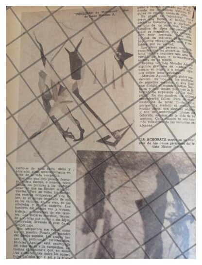 AFICHE RETRO DEBUT DEL PINTOR HECTOR XAVIER 1944 - Image 2
