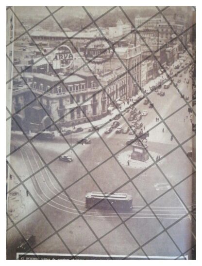 AFICHE RETRO PANORAMICA DEL PASEO DE LA REFORMA 1944 - Image 2