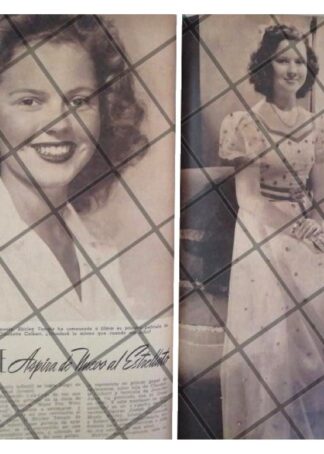 AFICHE RETRO SHIRLEY TEMPLE CUMPLE 16 AÑOS 1944