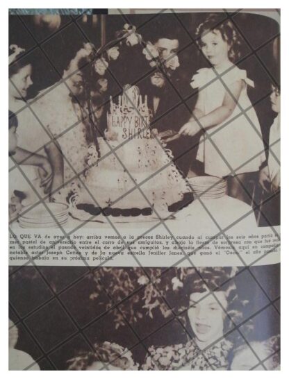 AFICHE RETRO SHIRLEY TEMPLE CUMPLE 16 AÑOS 1944 - Image 2