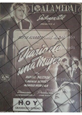 AFICHE RETRO. PELICULA, DIARIO DE UNA MUJER 1944