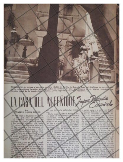 AFICHE RETRO LA CASA DEL ALFEÑIQUE 1944 - Image 2