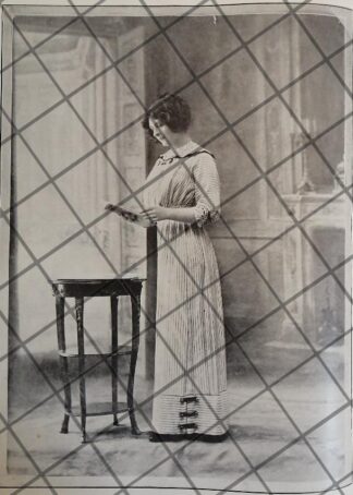 CARTEL ANTIGUO 1910 VESTIDOS DE LUJO CASA FELIX DE PARIS 23