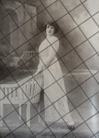 CARTEL ANTIGUO 1910 VESTIDOS DE LUJO PARIS 27