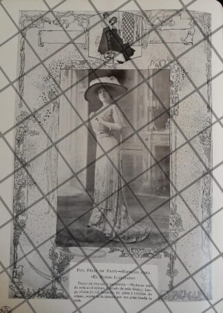CARTEL ANTIGUO 1910 VESTIDOS DE LUJO 29