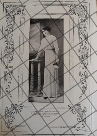 CARTEL ANTIGUO 1910 VESTIDOS DIBUJO RAFAEL LILLO-39