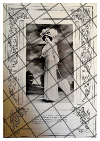 CARTEL ANTIGUO 1910 VESTIDOS DIBUJO RAFAEL LILLO-40
