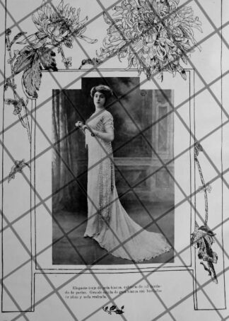 CARTEL ANTIGUO 1910 VESTIDOS -47