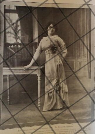 CARTEL ANTIGUO 1910 VESTIDOS DE LUJO CASA FELIX DE PARIS 6