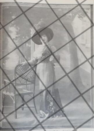 CARTEL ANTIGUO 1910 VESTIDOS DE LUJO CASA FELIX DE PARIS 9