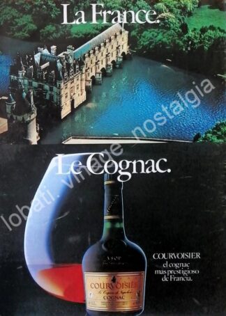 CARTEL ANTIGUO ORIGINAL DE COGNAC COURVOISIER NAPOLEON 1981 /V258