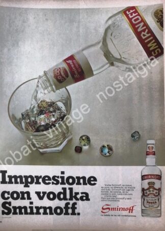 CARTEL ANTIGUO ORIGINAL DE VODKA SMIRNOFF 1966 /V304