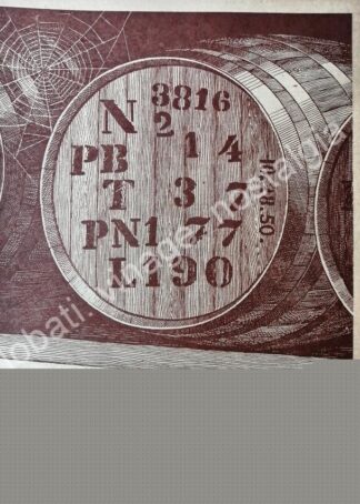 CARTEL ANTIGUO ORIGINAL DE RON BACARDI 1955 -17