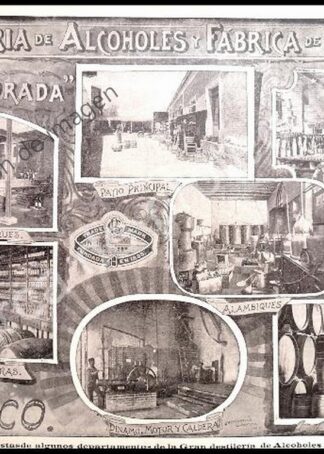 CARTEL ANTIGUO ORIGINAL DE FABRICA DE LICORES LA CASA COLORADA 1897 /RARO