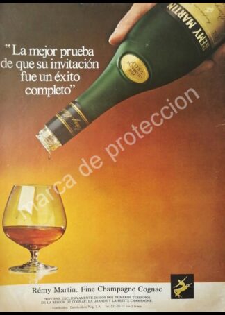 CARTEL ANTIGUO ORIGINAL DE CHAMPAGNE REMI MARTIN 1979 /2