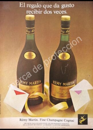 CARTEL ANTIGUO ORIGINAL DE CHAMPAGNE REMI MARTIN 1979 /3