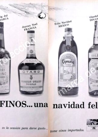 CARTEL ANTIGUO ORIGINAL DE TIENDA. VINOS FINOS S.A . DF. 1966