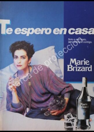 CARTEL ANTIGUO ORIGINAL DE VINOS MARIE BRIZARD 1990s / ESPAÑA